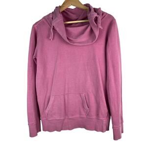 Aerie Women's Size L Pink Cowl‎ Neck Long Sleeve Pullover Sweatshirt *